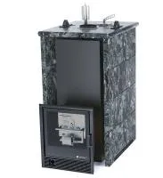 печь для бани изистим геленджик premium в трехстор. кожухе из пироксенита с сабк-50, aisi430