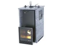 печь для бани изистим геленджик м2 premium в трехстор. кожухе из талькохлорита вх спр. закр.верх 321