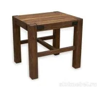 табурет №4(массив сосны, старение), палисандр, ирб