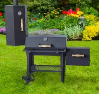 смокер-гриль сибирь для дачи (с коптильней)