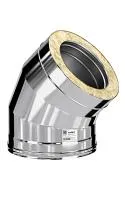 колено craft утепленное угол 135° нержавеющее (310/0,8/304/0,5мм) ф120/220 по воде cerablanket