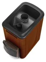 печь для бани тмф ангара 2012 inox дверца антрацит короткий топл. канал терракота