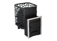 печь для бани сталь-мастер рада 4 14м дверка стальная антрацит дровяная сетка