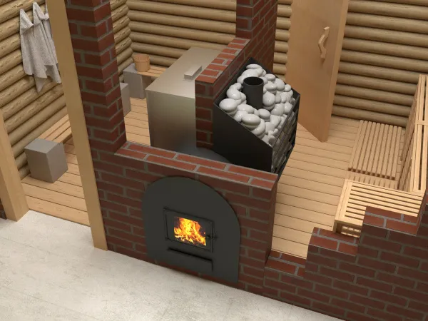 печь для бани сабантуй 3d 16 бак справа со стеклом