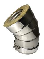 колено craft утепленное угол 135° нержавеющее (304/0,8/304/0,5мм), ф150/200, по воде